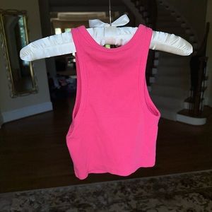 Zara hot pink crop